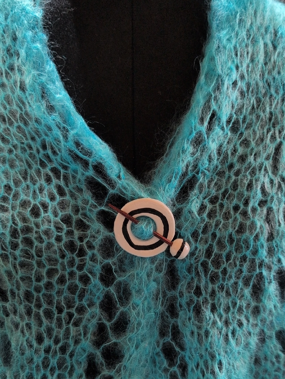 Rectangular Mohair Wrap - Picture 3 of 7
